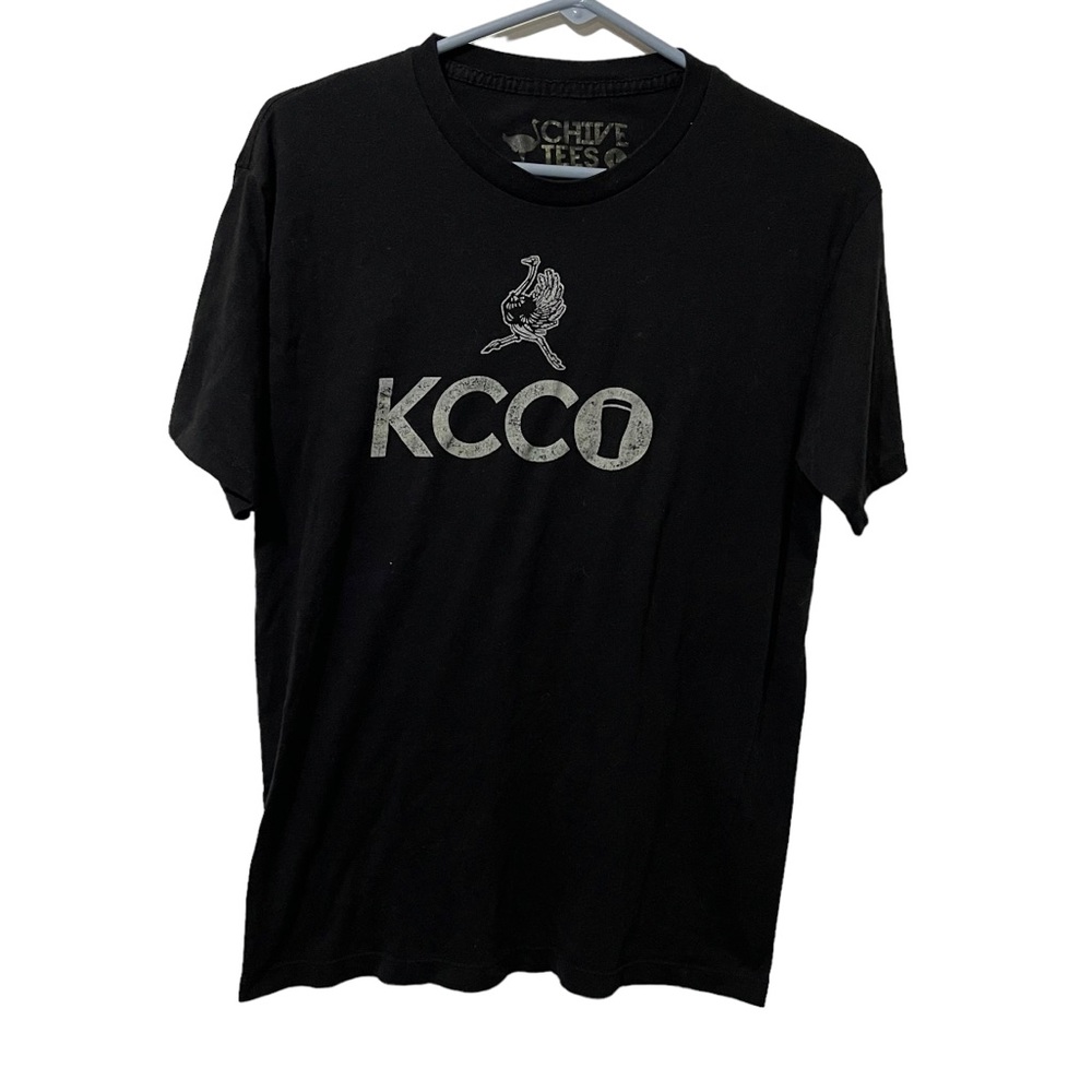 Chive Tees Shirt Men Black Large Cotton Poly Blend Lightweight Casual Crew Neck‎